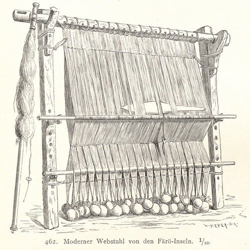Webstuhl von den Färöer-Inseln.