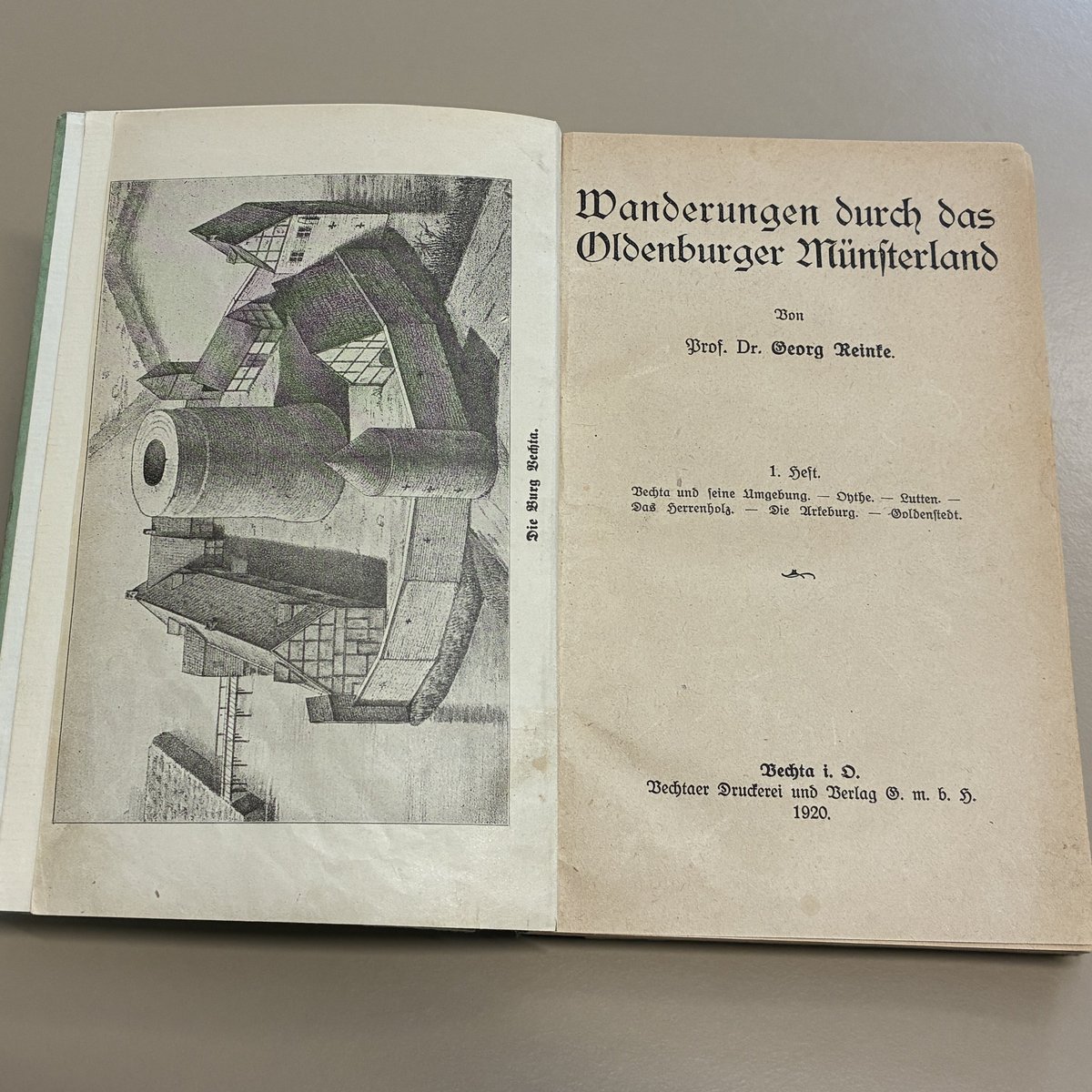 Titelseite "Wanderungen durch das Oldenburger Münsterland"