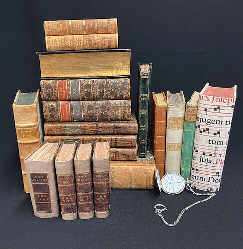 Auswahl aus der Büchersammlung von Christoph Prignitz. Foto: Frauke Proschek.