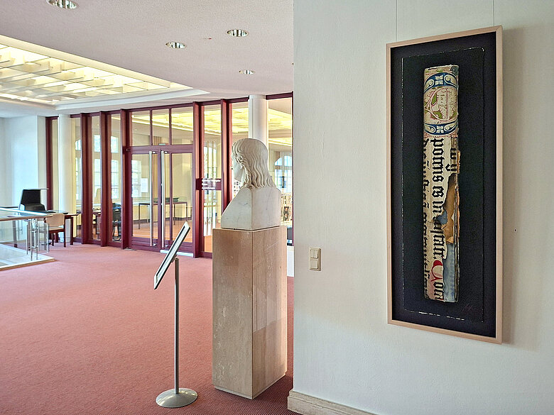 Gemälde von Hannes Möller im Ausstellungsbereich der Landesbibliothek Oldenburg