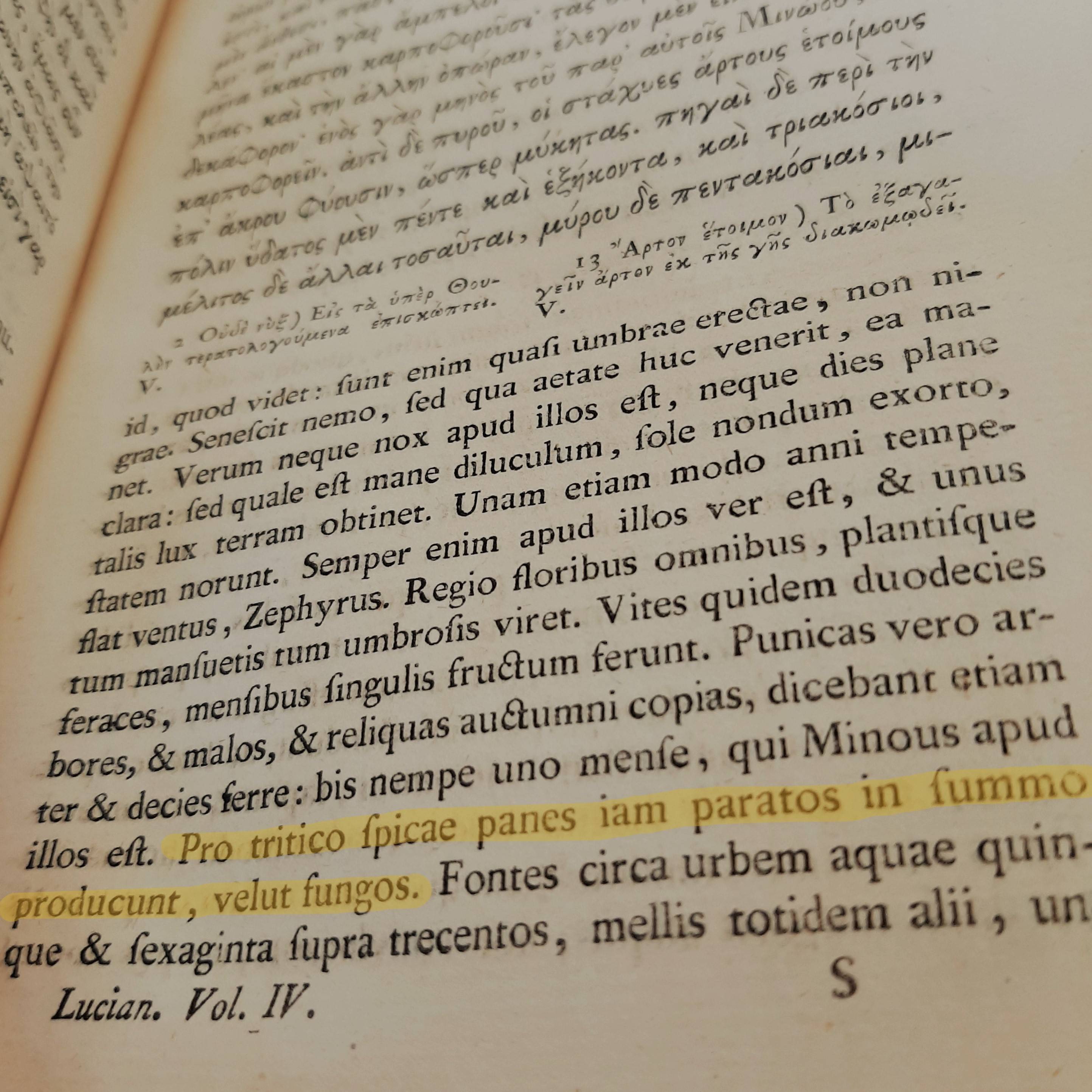 Foto aus 'Tiberius Hemsterhusius u. Ioannis Fredericus 
Reitzius: Lukiani Samosatensis Opera Graece et Latine. Volumen> Quartum.'