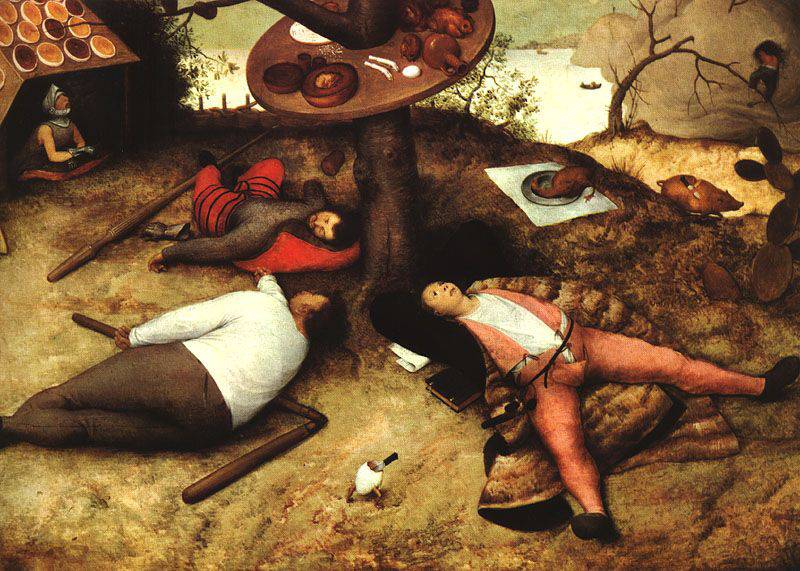 Foto von Pieter Bruegel: Das Schlaraffenland