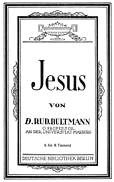 Titelblatt von 'Rudolf Bultmann: Jesus. 1926'