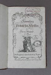 Titelseite von "Wieland, Christoph Martin: Sammlung prosaischer Schriften. Bd. 1"