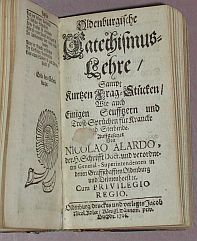 Foto vom Titelblatt: Alardus, Nikolaus: Oldenburgische Catechismus-Lehre... 1706
