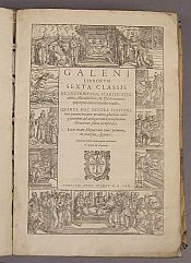 Foto vom Titelblatt von "Galenus: Galeni omnia quae extant opera in Latinum sermonem conversa"