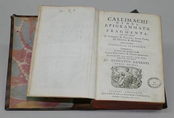 Titelseite von "Callimachus: Hymni, epigrammata et fragmenta"