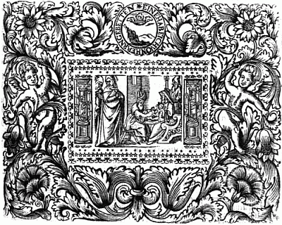 Abbildung aus der Lutherbibel mit Vorrede des Oldenburger Generalsuperintendenten Nicolaus Alardus. 1696