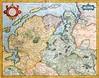 Mercator-Karte von Norddeutschland