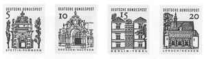 Briefmarkenserie: Deutsche Bauten aus 12 Jahrhunderten